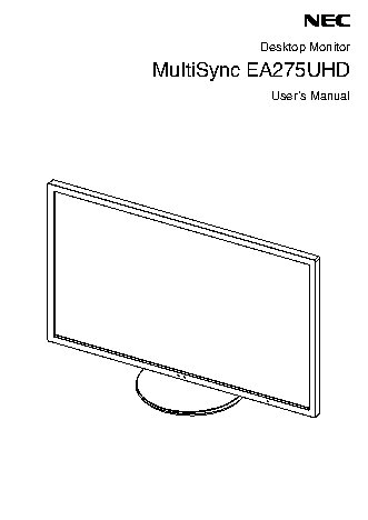 NEC MultiSync EA275UHD