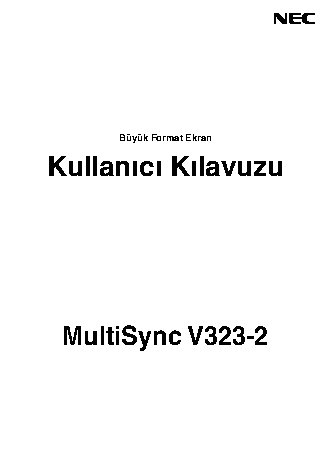 NEC MultiSync V323-2