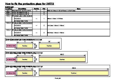 NEC MultiSync X462S PG (Protective Glass)