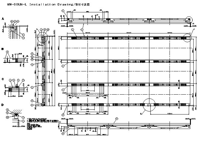 NEC Videowall Mount PDVWXUN 55 L