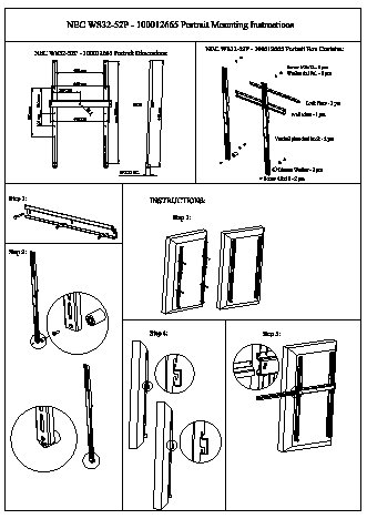 NEC Wall Mount PDW S 32-55 P