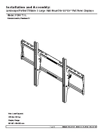 NEC Wall Mount PDW T XL