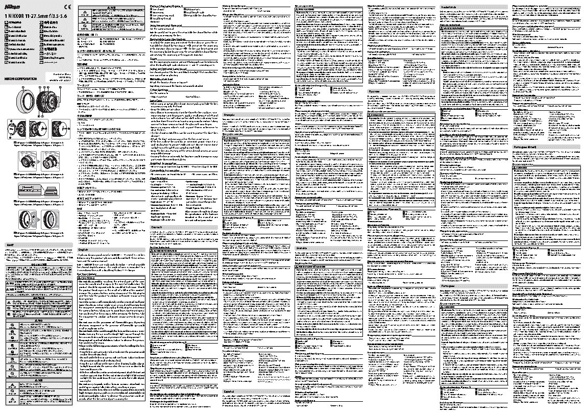 NIKON 11-27.5mm f 3.5-5.6 1 NIKKOR