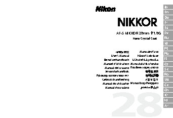 NIKON 28mm f-1.8G AF-S Nikkor