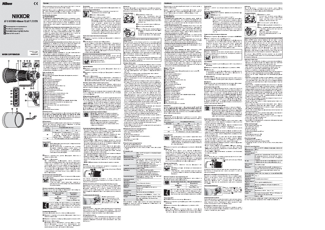 NIKON AF-S NIKKOR 400mm f/2.8E FL ED VR