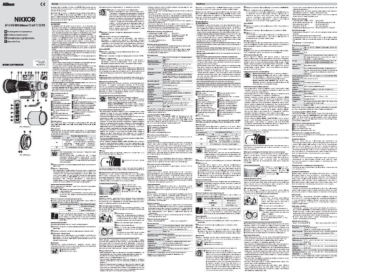 NIKON AF-S NIKKOR 800mm f/5.6E FL ED VR