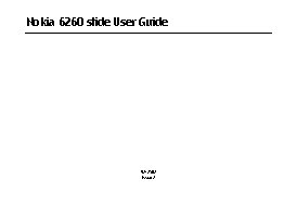 Nokia 6260 slide