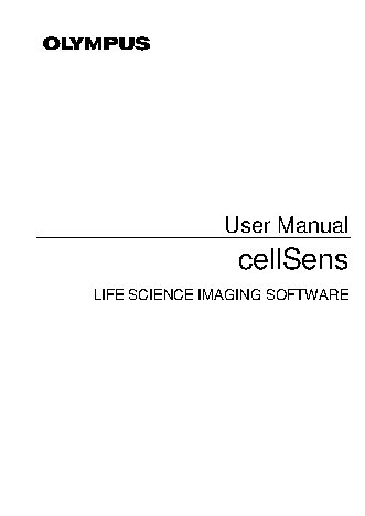 OLYMPUS CellSens 1.6