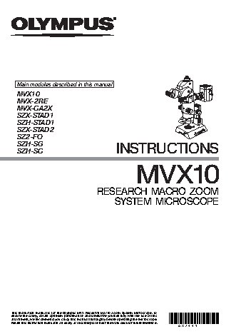 OLYMPUS MVX10