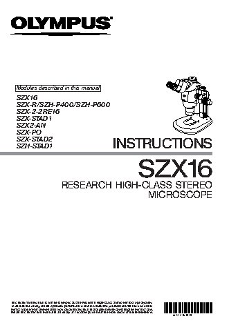 OLYMPUS SZX16