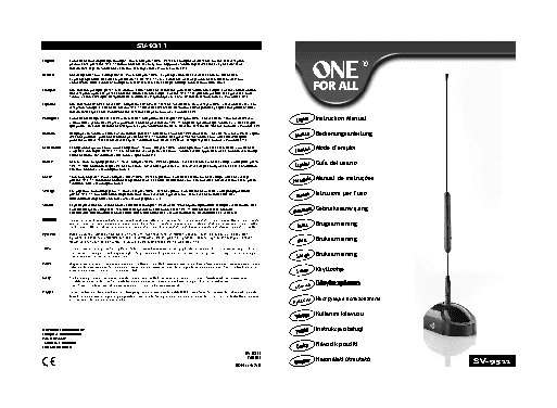 ONEFORALL SV9311 Design Line