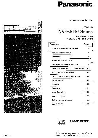 PANASONIC NV-FJ630EU(AU)