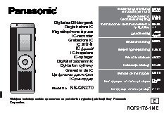 PANASONIC RR-QR270