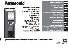 PANASONIC RR-US590