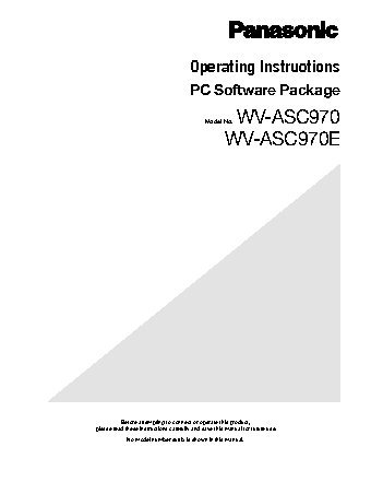 PANASONIC WV-ASC970