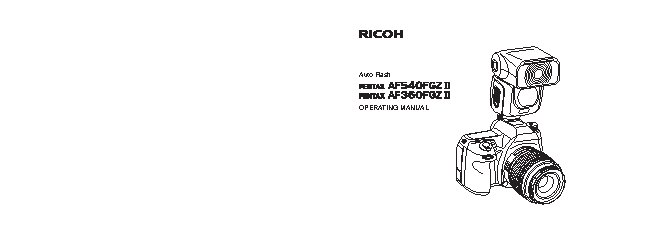 PENTAX AF 540 FGZ II Auto Flash