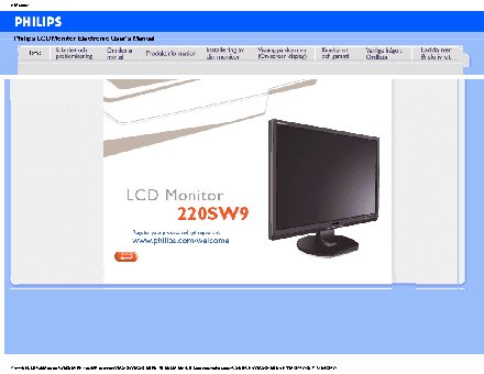 PHILIPS Brilliance 220SW9FS/00