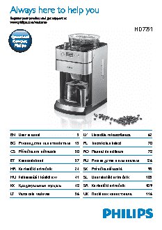 PHILIPS Grind & Brew HD7751/00