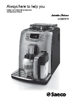 PHILIPS Saeco Intelia Deluxe HD8889/19