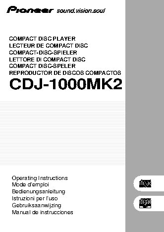 PIONEER CDJ-1000 MK2