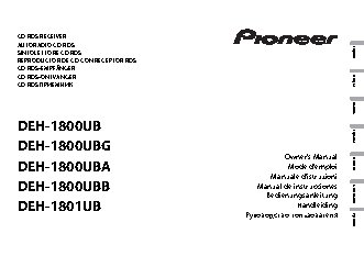 PIONEER DEH-1800UBG