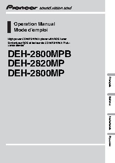 PIONEER DEH-2820MP