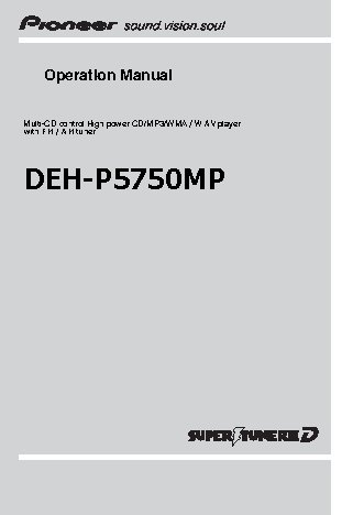PIONEER DEH-P5750MP