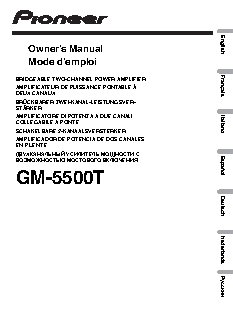 PIONEER GM-5500T