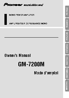 PIONEER GM-7200M