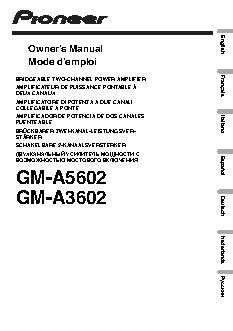 PIONEER GM-A3602