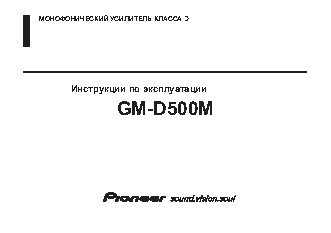 PIONEER GM-D500M
