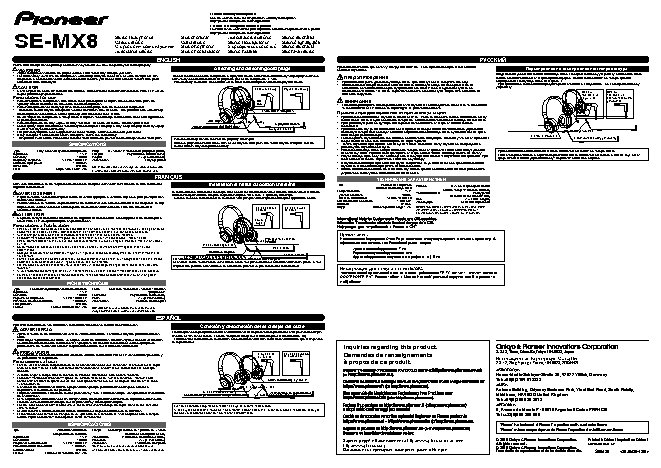 PIONEER SE-MX8-K