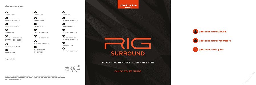 PLANTRONICS RIG Surround