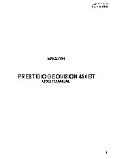 PRESTIGIO GeoVision 450 BT