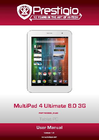 PRESTIGIO MultiPad 4 Ultimate 8.0 3G