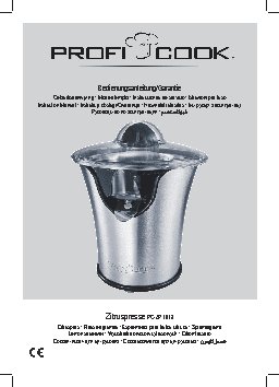 PROFI COOK PC-ZP 1018