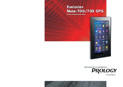 PROLOGY Evolution Note-700 GPS