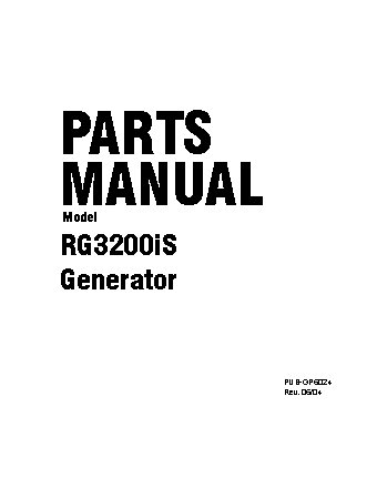 ROBIN SUBARU RG3200i/50Hz