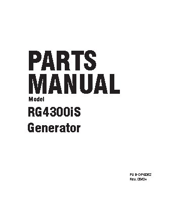 ROBIN SUBARU RG4300i/60Hz