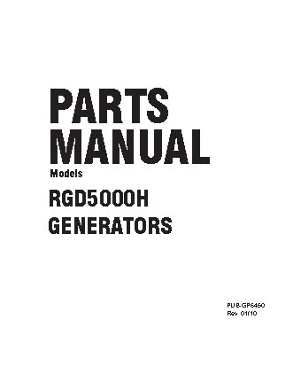 ROBIN SUBARU RGD5000/60Hz (400В)
