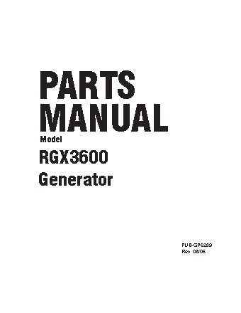 ROBIN SUBARU RGX3600/50Hz