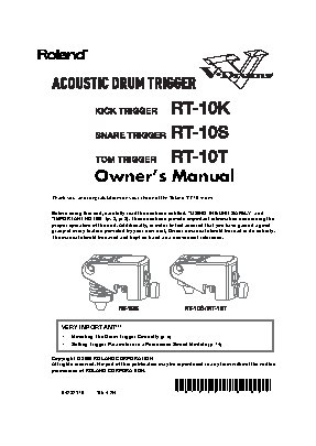 ROLAND RT-10K Kick Trigger