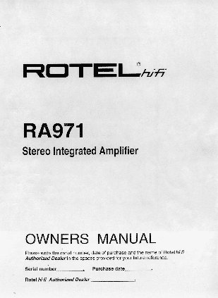 ROTEL RA971