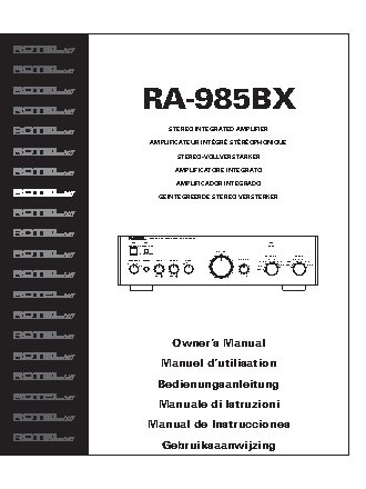 ROTEL RA985BX