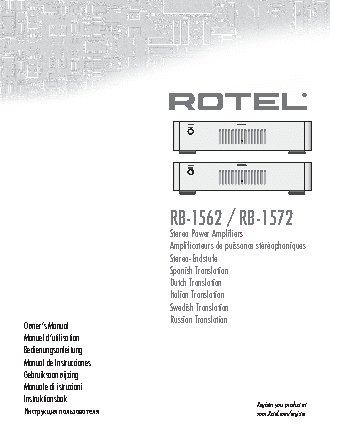 ROTEL RB-1562