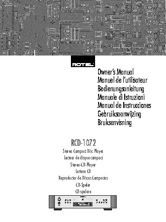 ROTEL RCD-1072