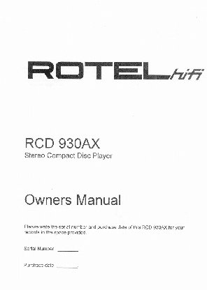 ROTEL RCD930AX