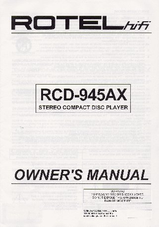 ROTEL RCD945AX