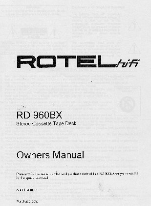 ROTEL RD960BX