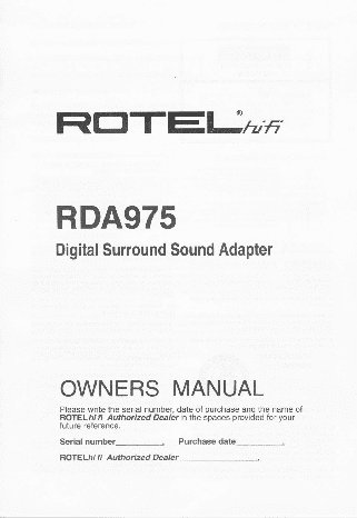 ROTEL RDA975